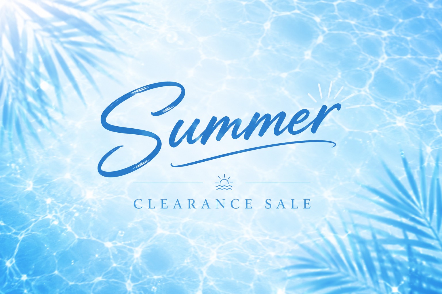 Summer Clearance Sale！